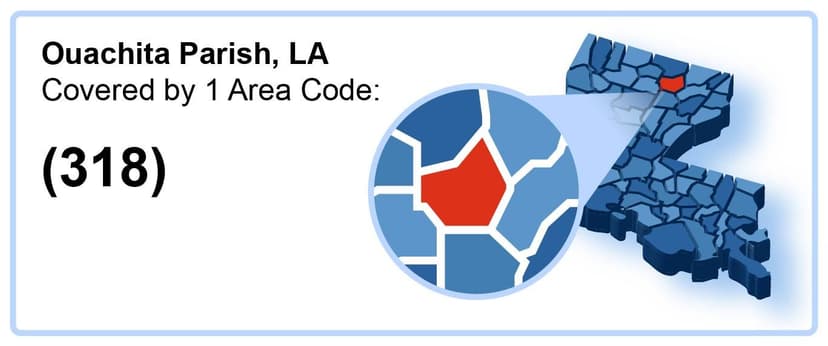 318_Area_Code_in_Ouachita_Parish_Louisiana