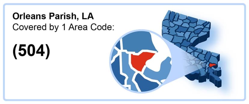 504_Area_Code_in_Orleans_Parish_Louisiana